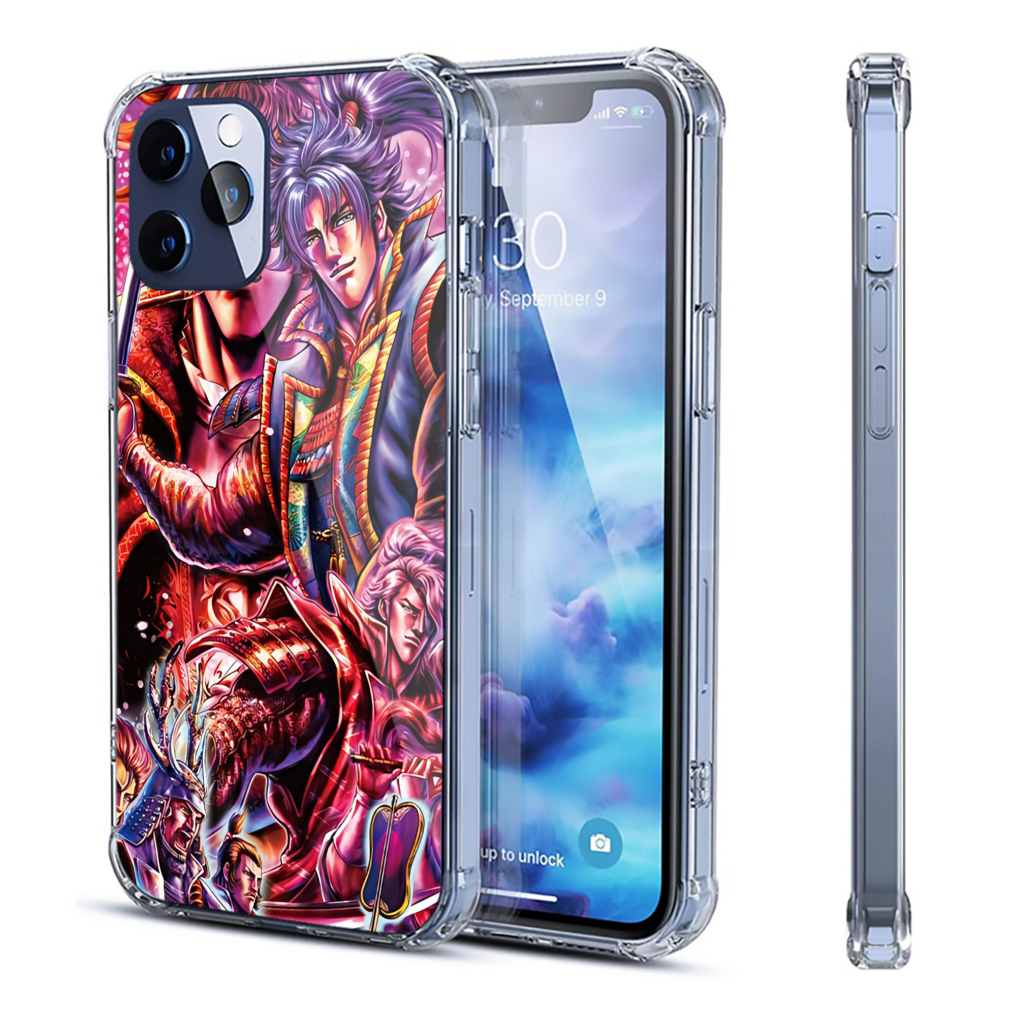 （画像用） 北斗の拳 Fist of the North Star 【iPhone 12シリーズ対応】透明スマホケース（クリアソフトケース）